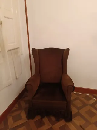 Última oportunidad! Sillón Marrón Terciopelo