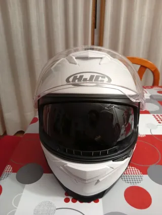 Casco Moto HJC Talla M Blanco