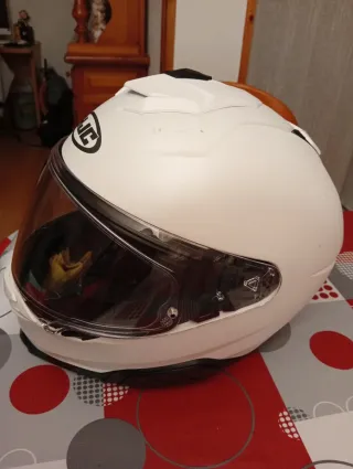 Casco Moto HJC Talla M Blanco