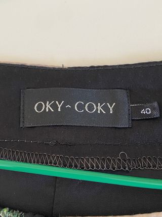 Vestido Oky Coky negro estampado