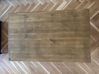 Mesa auxiliar artesanal estilo Japandi madera