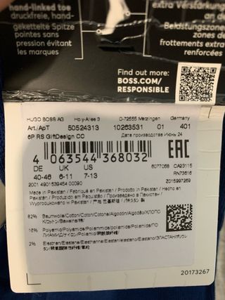 Set Regalo 6 Calcetines Boss Talla 40-46