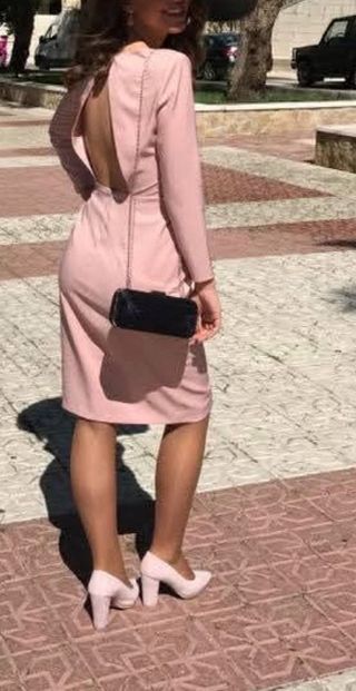 Vestido de fiesta rosa