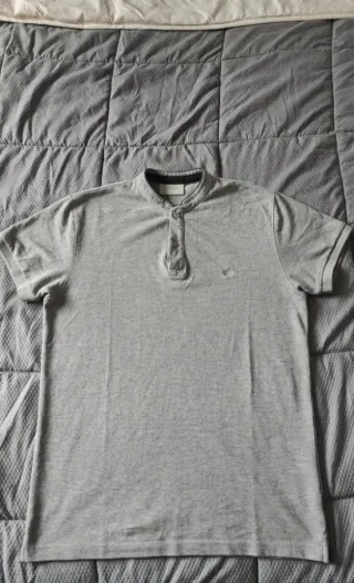 Polo Springfield Cuello Mao Talla L Gris