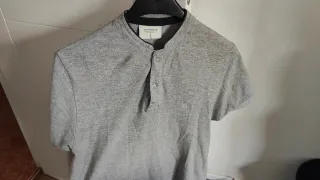 Polo Springfield Cuello Mao Talla L Gris