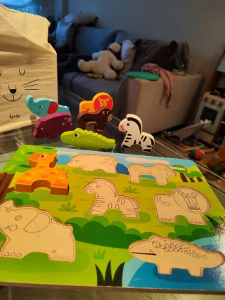 Puzzle Madera Animales Bebé