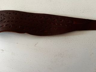 Cinturón de cuero rociero artesanal