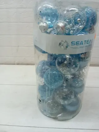 Palline di Natale blu 30 unità