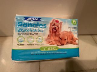Se regala Pañales Desechables para Perros Talla S