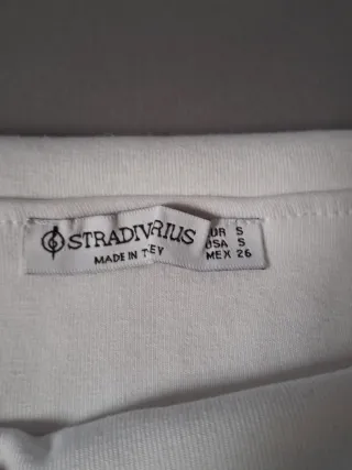 Vestido blanco Stradivarius
