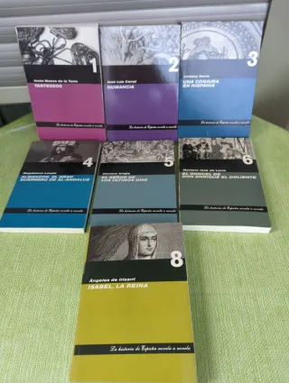 Lote 7 libros la historia de españa novela ABC.