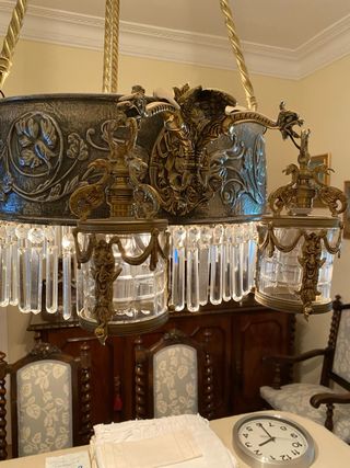 Antigua lámpara de techo