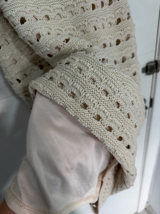 Vestido Guess crochet beige con forro Talla XS