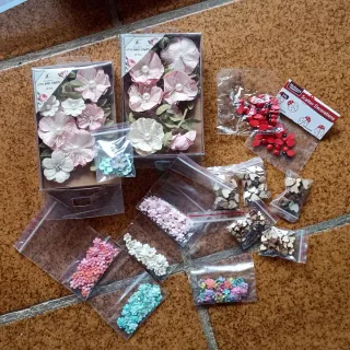 Lote Manualidades: Flores, Letras, y más