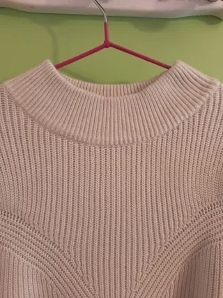 Vestido de punto beige