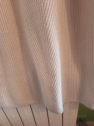 Vestido de punto beige