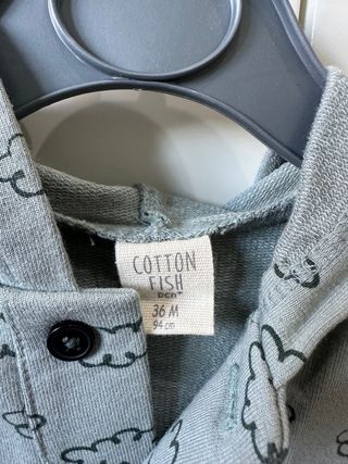 Sudadera bebé cotton fish 36 meses