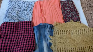 Confezione da 6 foulard vaporosi