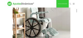 Silla ruedas ducha y wc Etac Clean autopropulsable