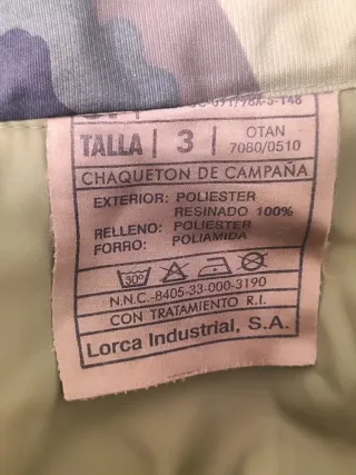Chaquetón militar antiguo Ejército Tierra años 90
