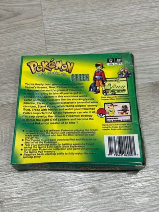 Pokémon Verde GameBoy Color Cartucho y Caja