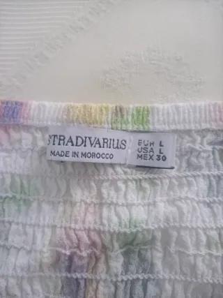 Vestido floral Stradivarius talla L