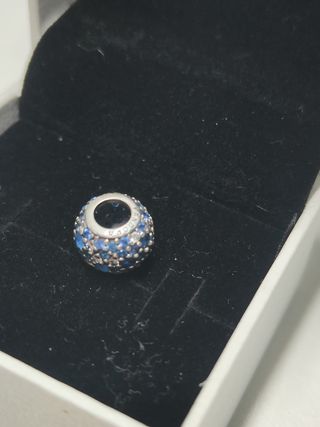 3 Charm Pandora Cristal Azul Originales Caja