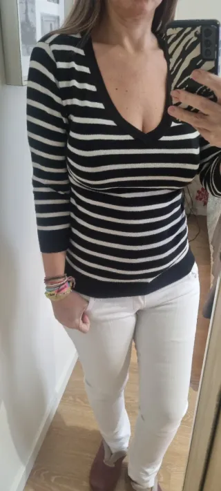 Jersey rayas blanco y negro