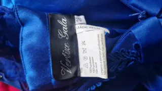 Vestido fiesta azul talla 38 Vértice Gala