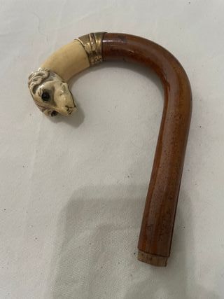 Mango Bastón antiguo con mango de león