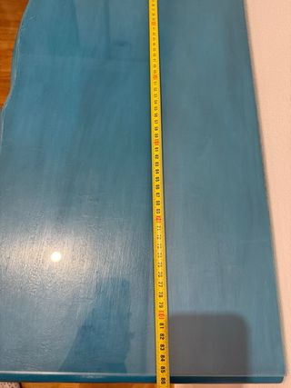 Consola de entrada madera maciza y cristal