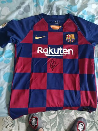 Camiseta FC Barcelona 2019 Firmada Pedri Talla M