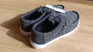 Mocasines tela grises talla 41