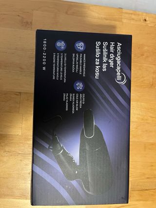 Asciugacapelli Pieghevole 1800-2200W Nero