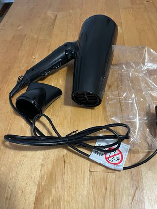 Asciugacapelli Pieghevole 1800-2200W Nero