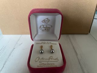 Pendientes Ondina Perlas de Mallorca Baño Oro