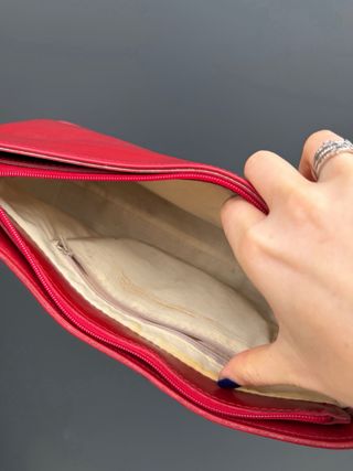 Borsetta in vera pelle rossa