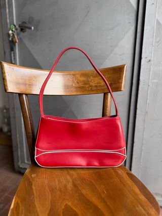 Borsetta in vera pelle rossa