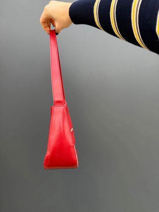 Borsetta in vera pelle rossa