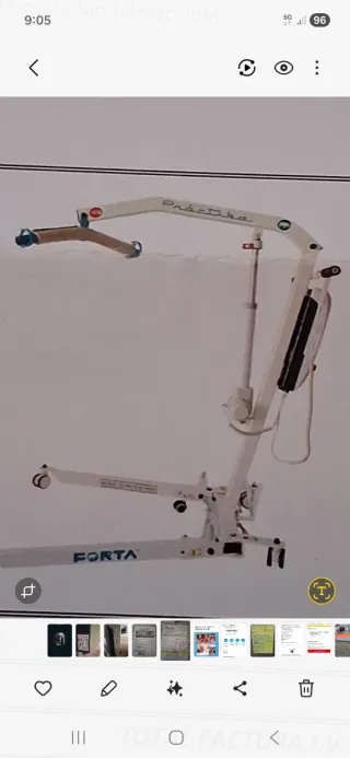 Grua eléctrica para personas