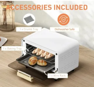 Mini Horno Eléctrico Blanco