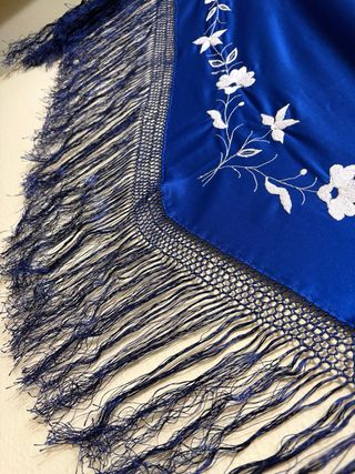 Mantoncillo Flamenco Crespón con Licra