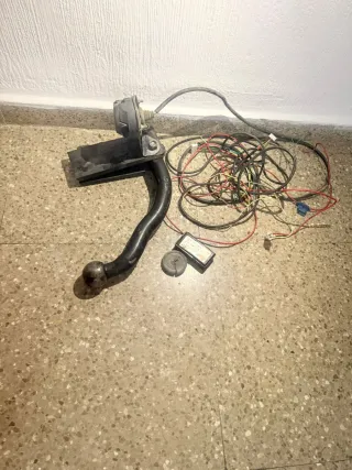 Bola enganche remolque coche con cables