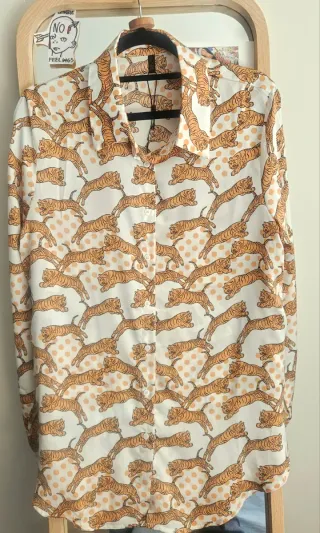 Camisa estampada de tigres