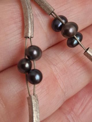 Collar de Plata y Perlas Naturales