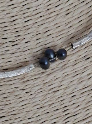 Collar de Plata y Perlas Naturales