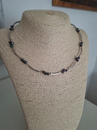 Collar de Plata y Perlas Naturales