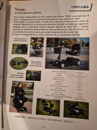Moto Scooter Personas Mayores sin uso en garantia