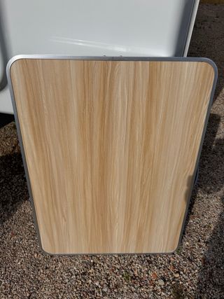 Mesa plegable madera y metal