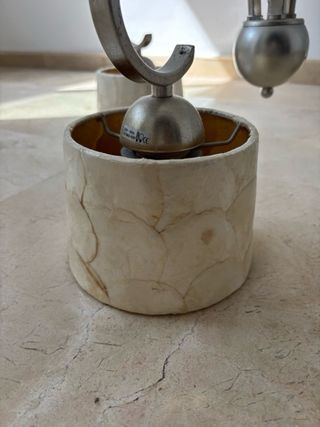 Lámpara de techo metal y ceramica